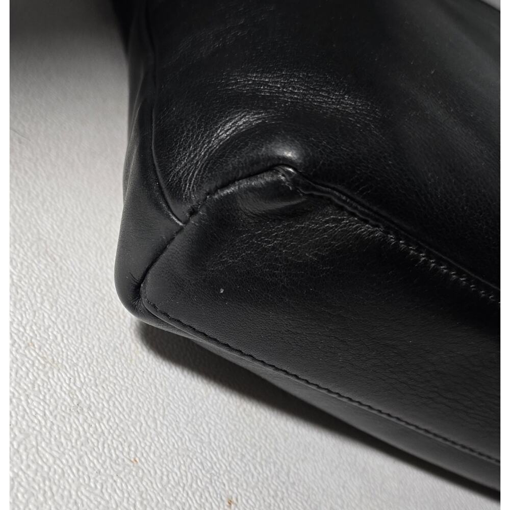 MARGOT New York CROSSBODY PURSE BAG Black SOFT LEATHER ADJ. STRAP - Picture 7 of 13